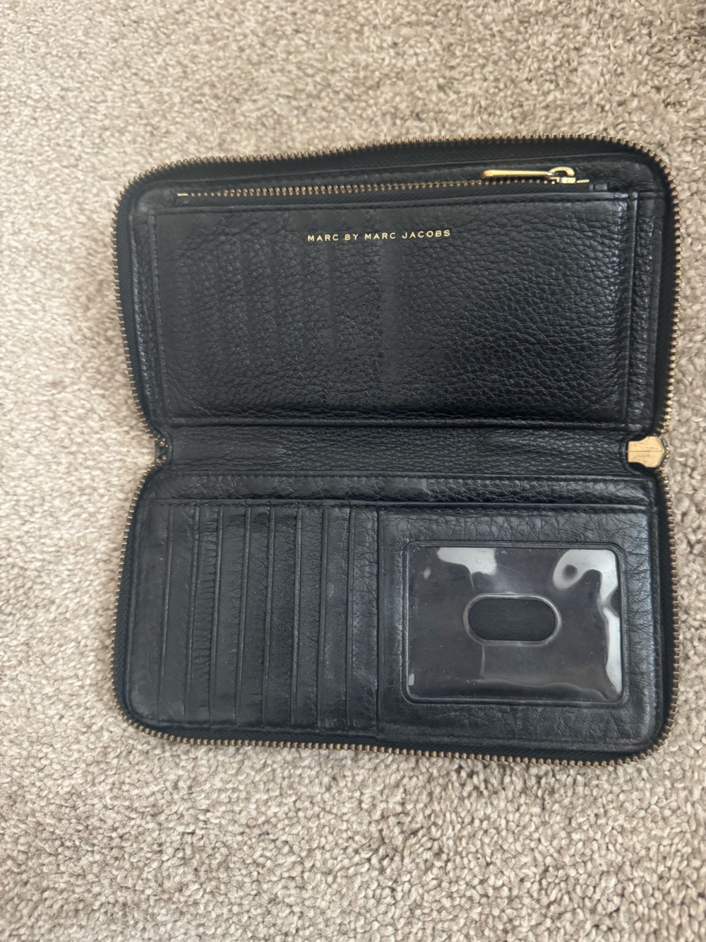 Marc by Marc Jacobs Black Leather Zip